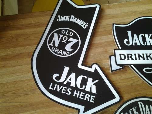 jack daniels advertising signs
